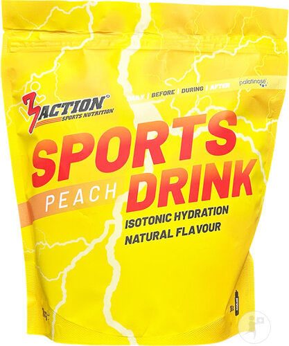 3Action Sports Drink Isotonic Hydration Peche Pouch 1kg