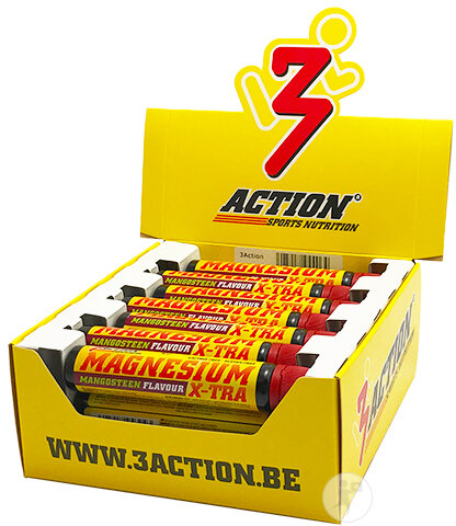 3Action Sports Nutrition Magnésium X-Tra Pièces 21x25ml