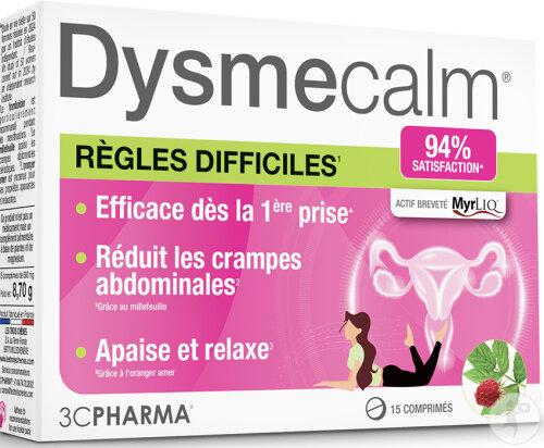 3C Pharma Dysmecalm Règles Difficiles 15 Comprimés