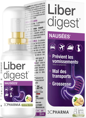 3C Pharma Liberdigest Spray Nausées 25ml