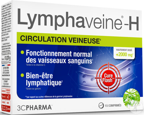 3C Pharma Lymphaveine-H Circulation Veineuse 15 Comprimés
