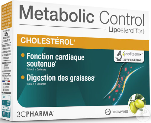 3C Pharma Metabolic Control Cholestérol 30 Comprimés