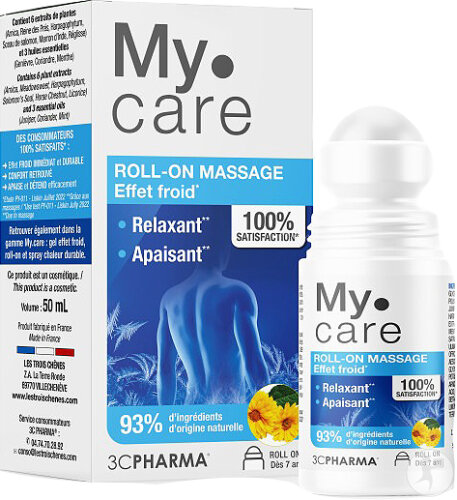 3C Pharma My Care Roll-On Massage Froid 50ml