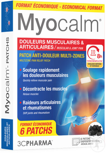 3C Pharma Myocalm Patchs 6 Pièces