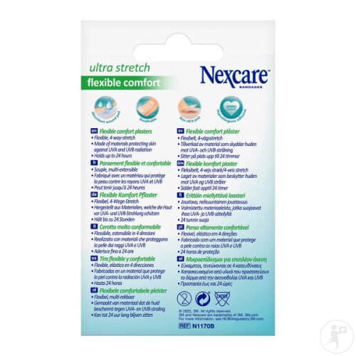 3M Nexcare Ultra Stretch Flexible Comfort 6x10cm Bandes 10 Pièces-2