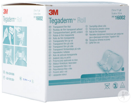 3M Tegaderm Roll Pansement Vulnéraire 5cm x 10m Transparent 1 Pièce