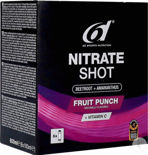 6D Sport Nutrition Nitrate Punch Aux Fruits Shot 6x100ml