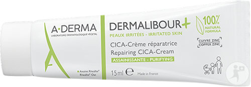 A-Derma Dermalibour + Cica-Crème Réparatrice Assainissante Tube 15ml