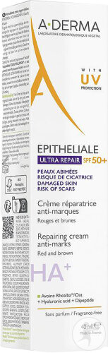 A-Derma Epitheliale Ultra Repair SPF50+ Crème Réparatrice Protectrice Anti-Marques 40ml