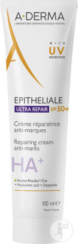 A-Derma Epitheliale Ultra Repair SPF50+ Crème Réparatrice Protectrice Anti-Marques 100ml