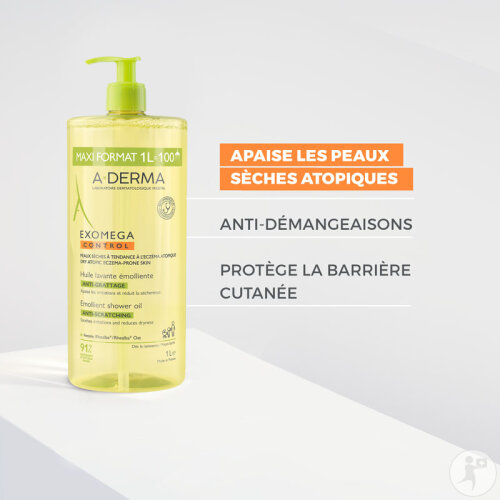 ADerma Exomega Control Huile Lavante Emolliente AntiGrattage Eczéma — free download