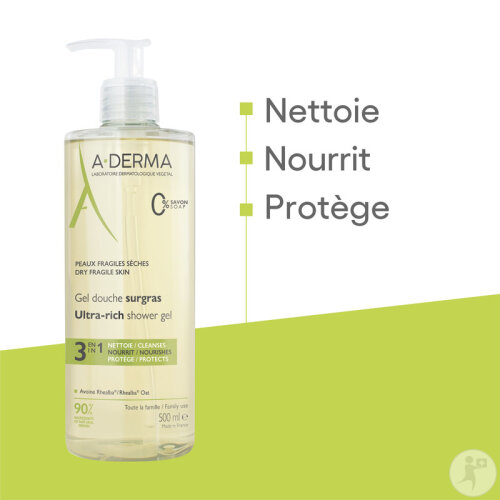 ADerma Indispensables Gel Douche Surgras Peau Fragile Sèche 500ml Apo24 — free download