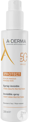 A-Derma Protect Spray IP50+ Très Haute Protection Solaire Peau Fragile 200ml