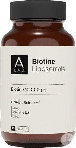 A-Lab Biotine Liposomale 10000µg Pousse Cheveux Et Ongles 45 Gélules