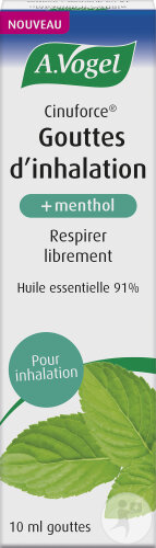 A. Vogel Cinuforce Gouttes D'Inhalation + Menthol 10ml