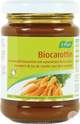 A.Vogel Suisse Biocarottin Concentré De Jus De Carotte Avec Béta-Carotène 220g