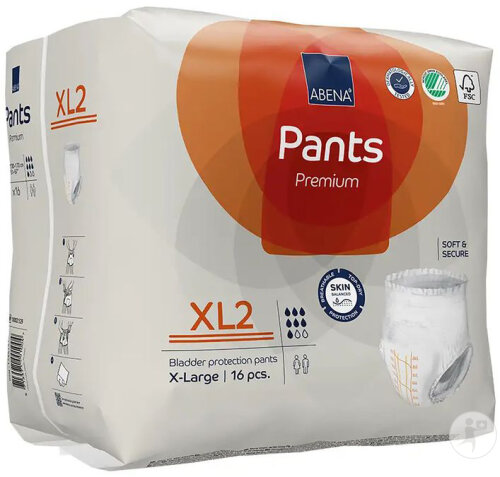 Abena Pants Premium XL2 Lange Culotte 16 Pièces