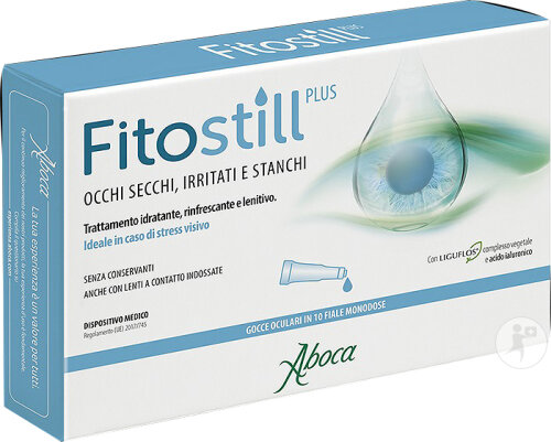 Aboca Fitostill Plus Gouttes Oculaires Yeux Secs 10x0,5ml