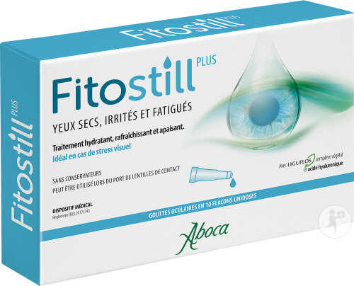 Aboca Fitostill Plus Gouttes Oculaires Pour Les Yeux Secs Irrités Et Fatigués 5ml