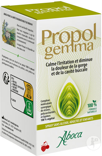 Aboca Propolgemma Spray Contre Le Mal De Gorge Sans Alcool Adultes Et Enfants 30ml