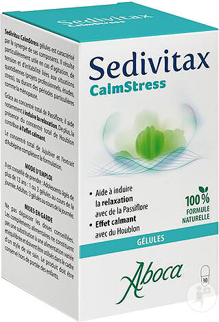 Aboca Sedivitax CalmStress Pour Favoriser Détente & Relaxation 30 Gélules