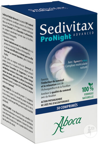 Aboca Sedivitax Pronight Trouble Du Sommeil 50 Comprimés