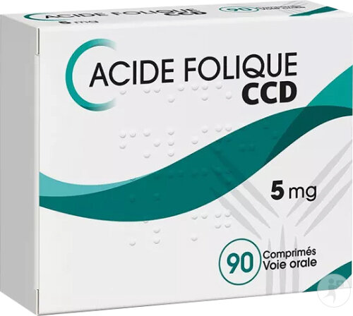 Acide Folique C.C.D. 5mg 90 Comprimés