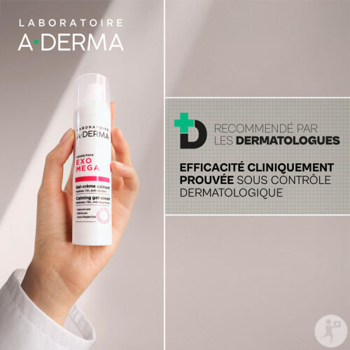 A-Derma Exoméga Gel-Crème Calmant Visage 40ml-8