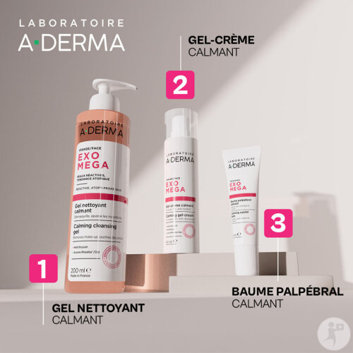A-Derma Exoméga Gel-Crème Calmant Visage 40ml-9
