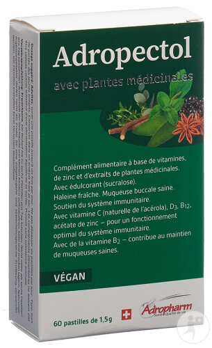 Adropectol Plantes 60 Pastilles