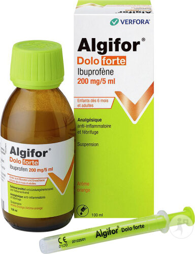 Algifor Dolo Forte Suspension 200mg/5ml Flacon 100ml