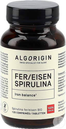 Algorigin FE Spiruline Fer 120 Comprimés