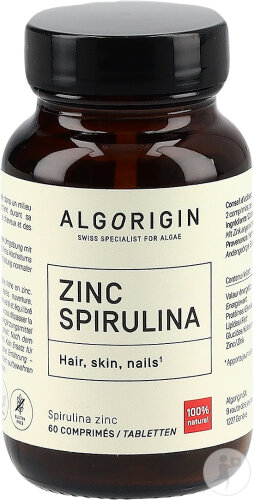 Algorigin Spiruline Zinc 60 Comprimés