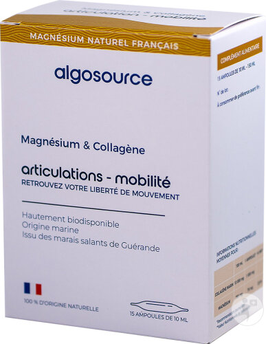 Algosource Magnésium & Collagène Ampoules 15x10ml