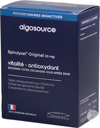 Algosource Spirulysat Original 20mg Ampoules 20x10ml
