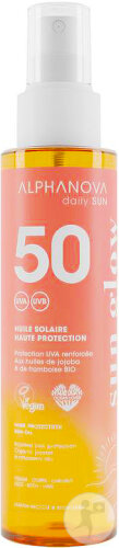 Alphanova Daily Sun Huile Solaire IP50 Visage Corps Et Cheveux Spray 125ml