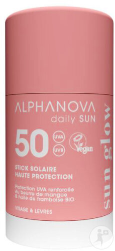 Alphanova Daily Sun Stick Solaire IP50 Visage Et Lèvres 17ml