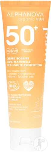 Alphanova Sun Crème Solaire IP50+ Parfumée 100% Naturel Et Bio 50g