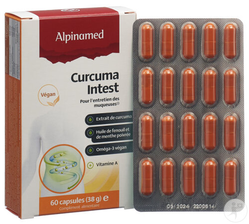 Alpinamed Curcuma Intest Complément Alimentaire Pour Les Muqueuses 60 Capsules-2