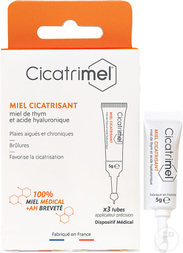 Alvadiem Miel Cicatrisant Cicatrimel Monodose 3x5g