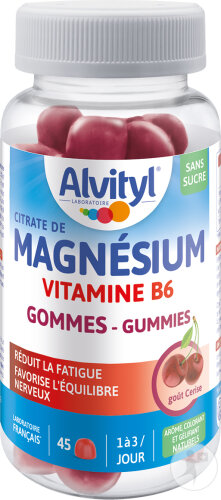 Alvityl Magnésium Gommes 45 Pièces