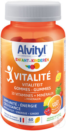 Alvityl Vitalité 10 Vitamines + Minéraux 60 Gommes