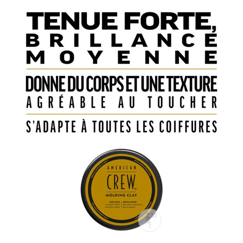 American Crew Cire De Coiffage Pour Homme Fixation Forte Et Brillance Naturelle Pot 85g-3