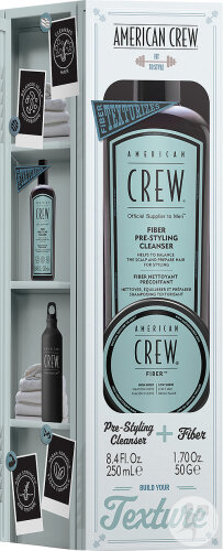 American Crew Coffret Forming Pre-Styling Cleanser 250ml + Fibre Classic 50g