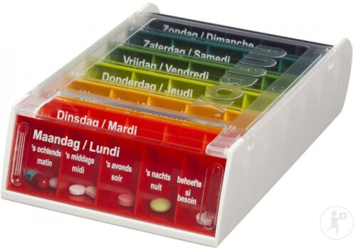 Anabox Pilulier 7 Jours Rainbow 1 Pièce