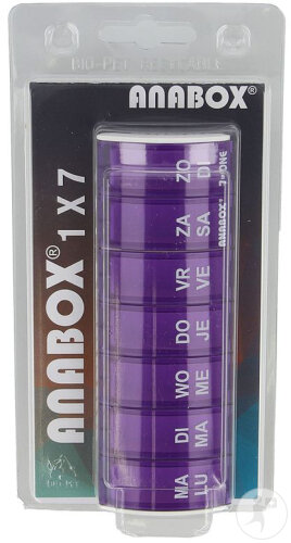 Anabox Pilulier Semaine Pourpre 1 Pièce