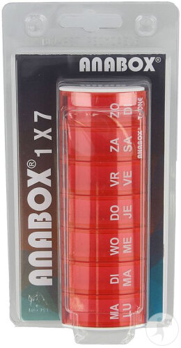 Anabox Pilulier Semaine Rose 1 Pièce