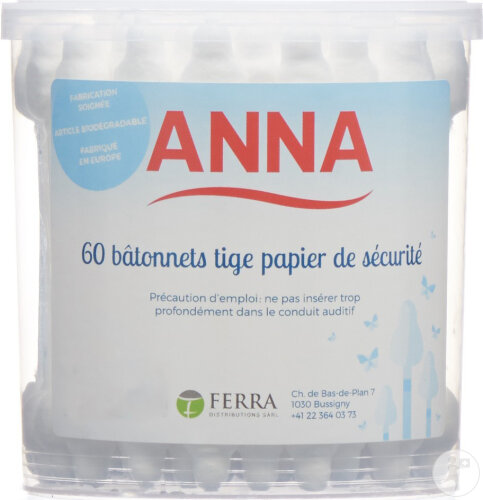 Anna Coton Tiges Papier 60 Pièces