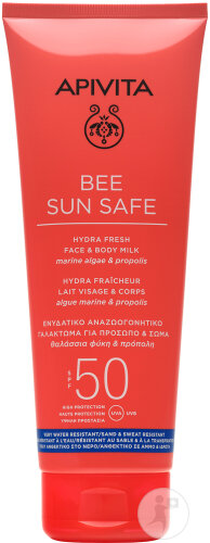 Apivita Bee Sun Safe Hydra Fraîcheur Lait Visage Et Corps IP50 Tube 200ml