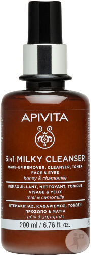 Apivita Lait Nettoyant 3in1 Visage Et Yeux Flacon 200ml